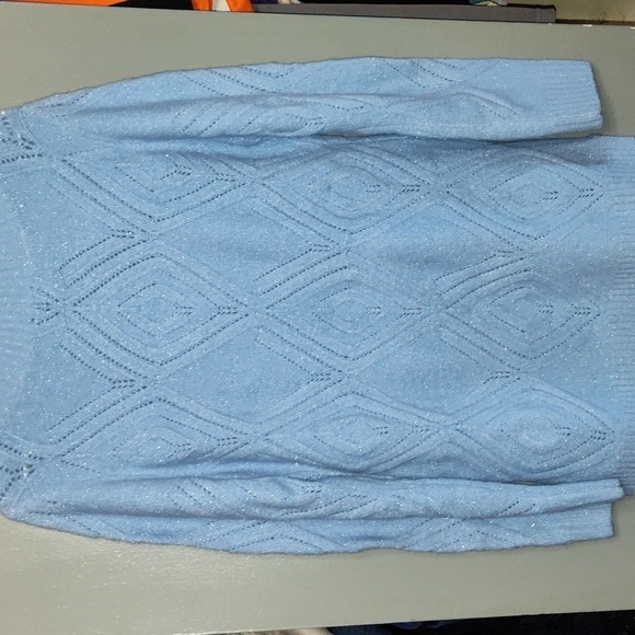 Talbots Knit Sweater blue sparkly size extra small - Picture 3 of 7